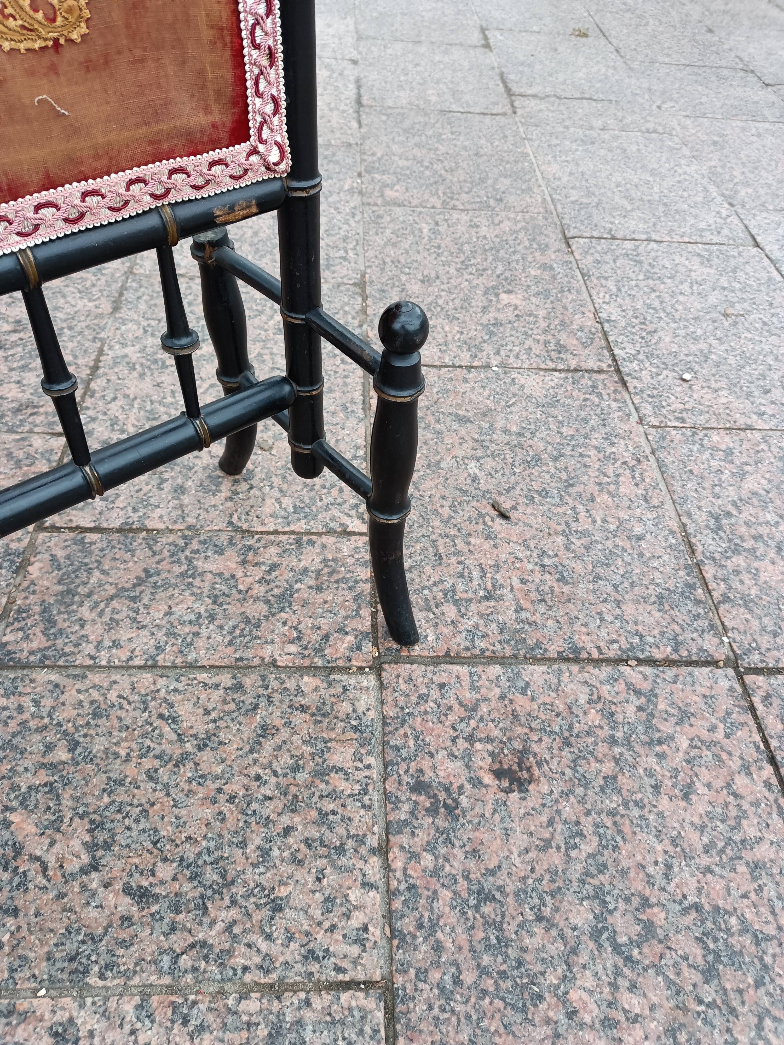 Old blackened wood Napoleon III era