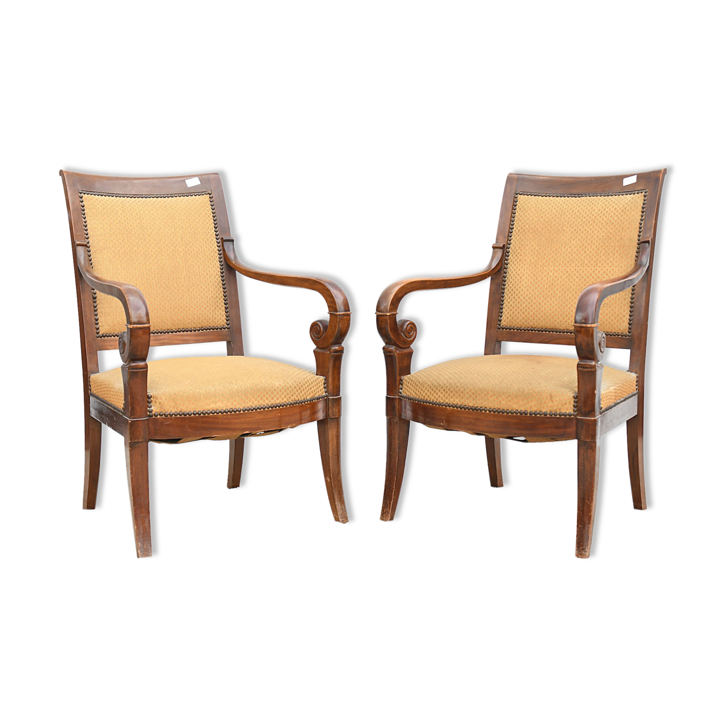 Pair of Empire style armchairs