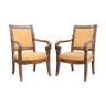 Pair of Empire style armchairs