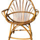 Set of 6 rattan armchairs from the 1960s, France.