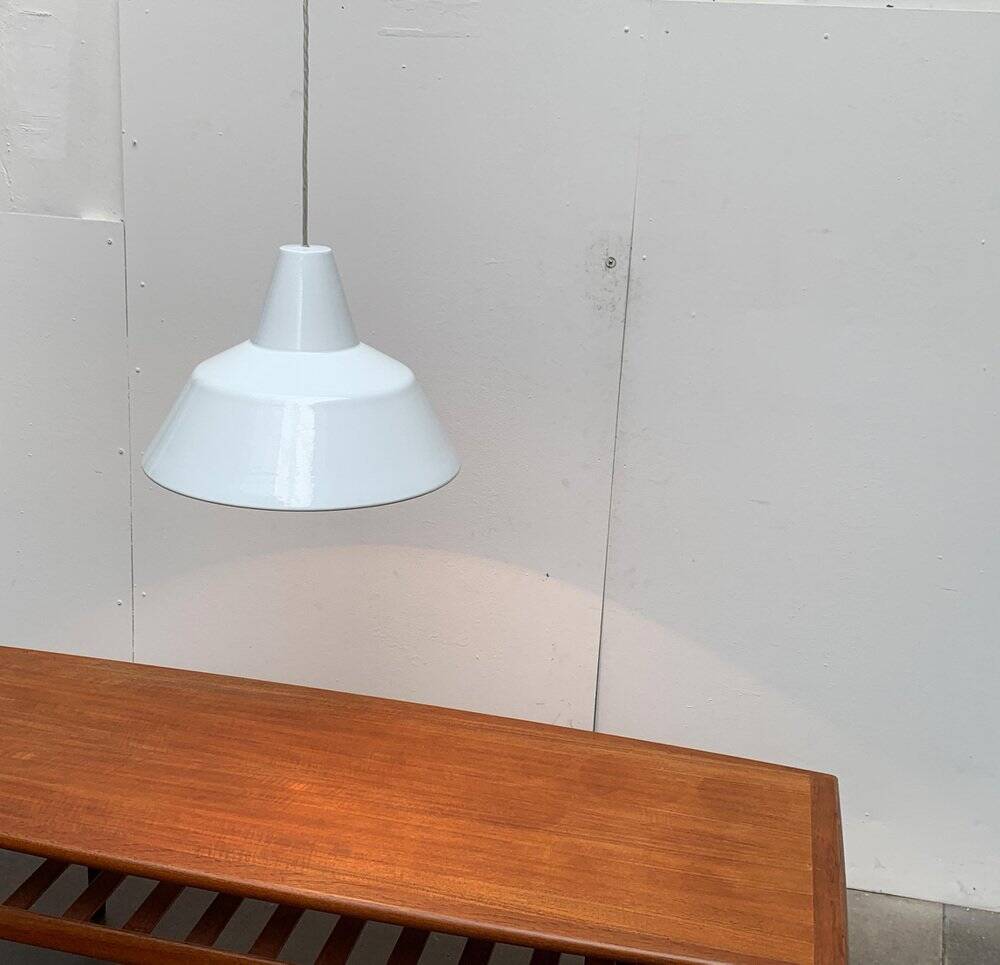 Large Danish mid-century pendant lamp by Emaille Amatur for Louis Poulsen.