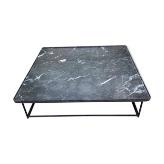 Torei square table Carnico gray marble - H 31