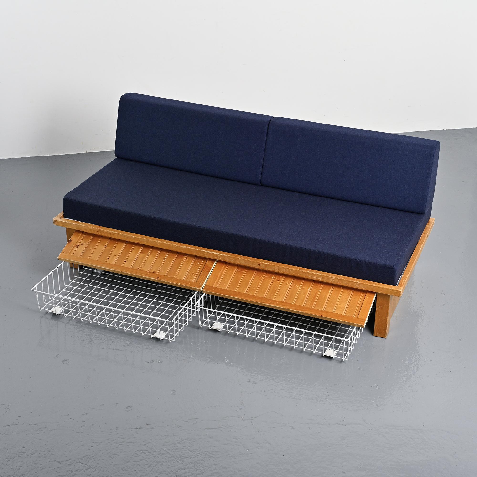 Charlotte Perriand, banquette Les Arcs vers 1973