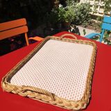 rattan orangeade tray