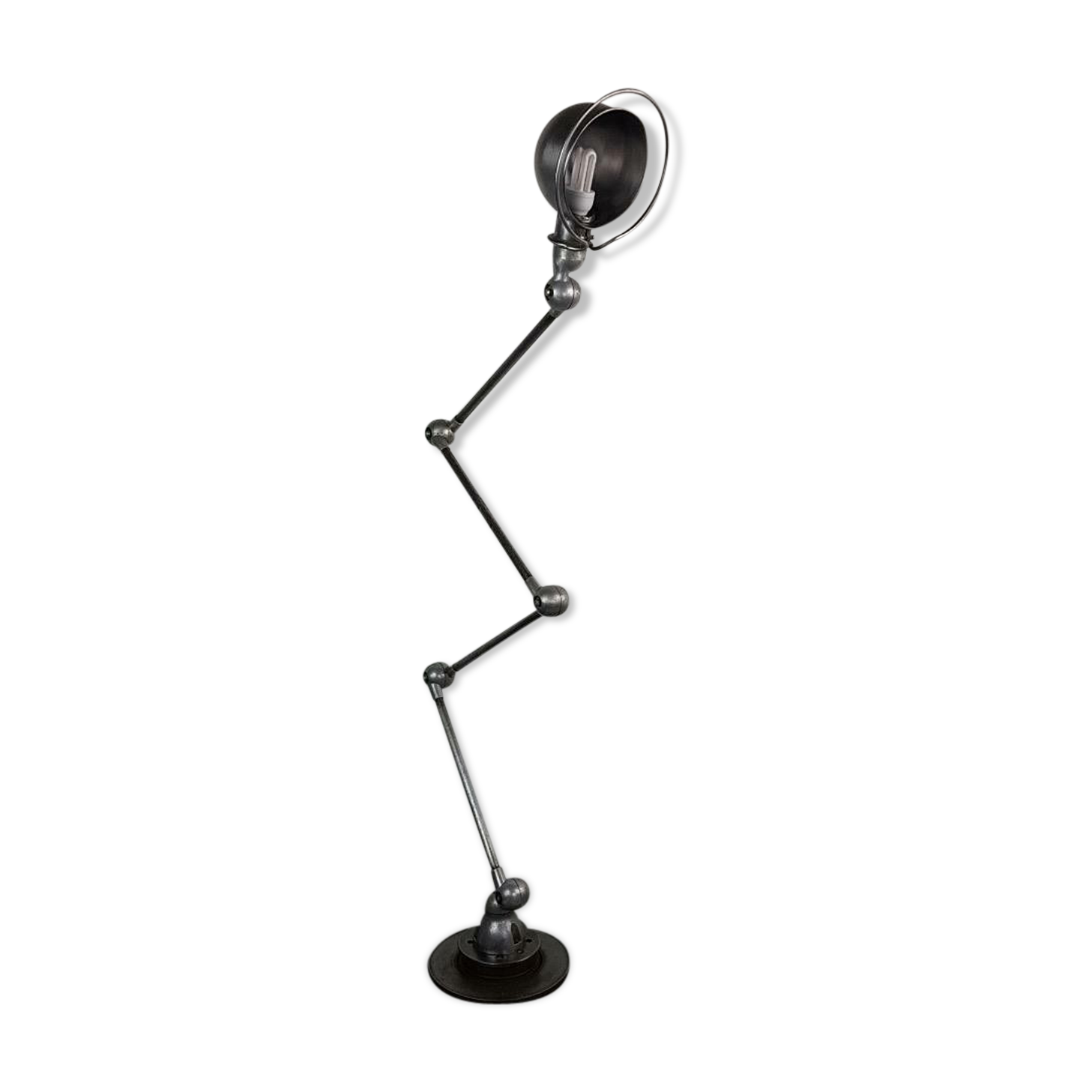 Vintage industrial lamppost stripped and polished Jielde