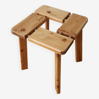 Tabouret finlandais par Olof Ottelin années 60.