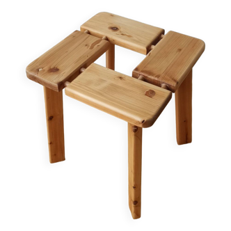 Tabouret finlandais par Olof Ottelin années 60.