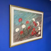 Peinture vintage aux oeillets