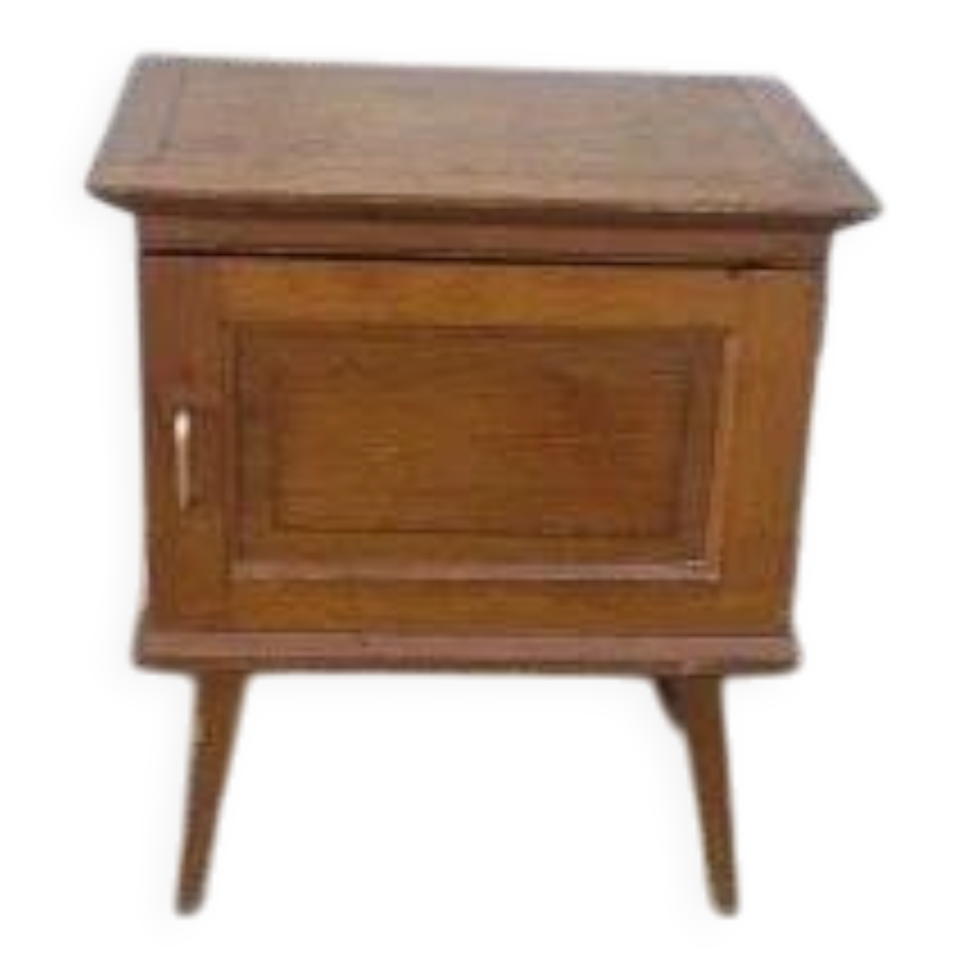 Vintage bedside table, tapered legs