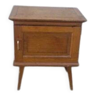Vintage bedside table, tapered legs