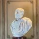 Bust of Emperor Galba, white Carrara marble, 18th century.