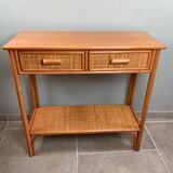 Rattan console