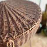 Tripod rattan basket