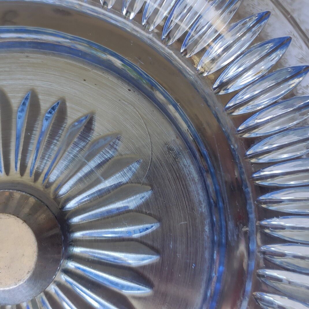 Glass and metal fruit cup