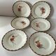 6 dessert plates HBCM Montereau model Huguette