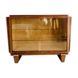 Art Deco display case in mahogany and veneer, 20th century