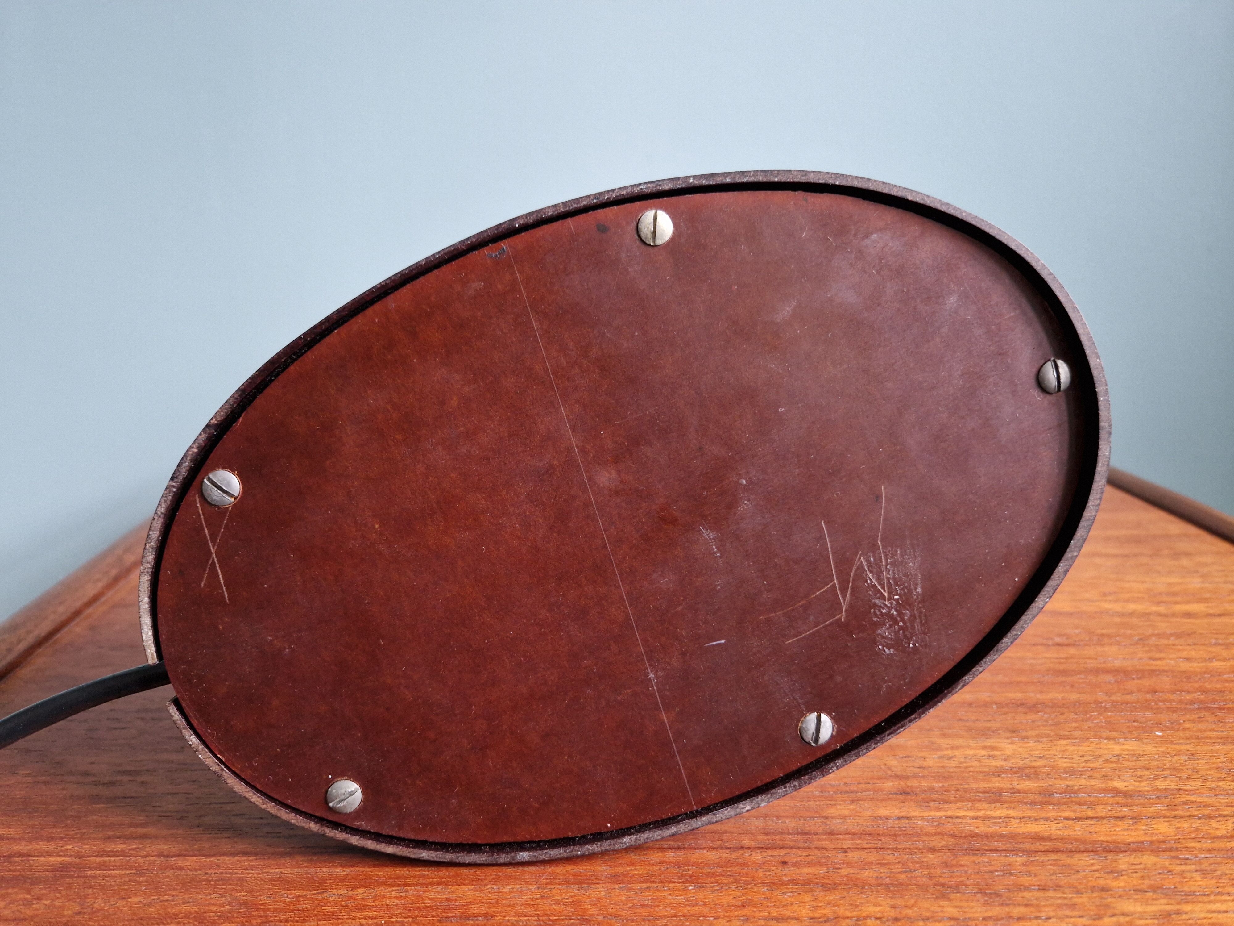 Brown Bakelite desk lamp, Eric Kirkman Cole, 1930s