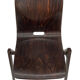 Pagholz Galvanitas S22 stackable school chair dark brown
