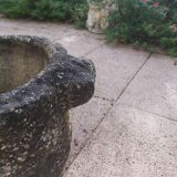 Former trough stone planter