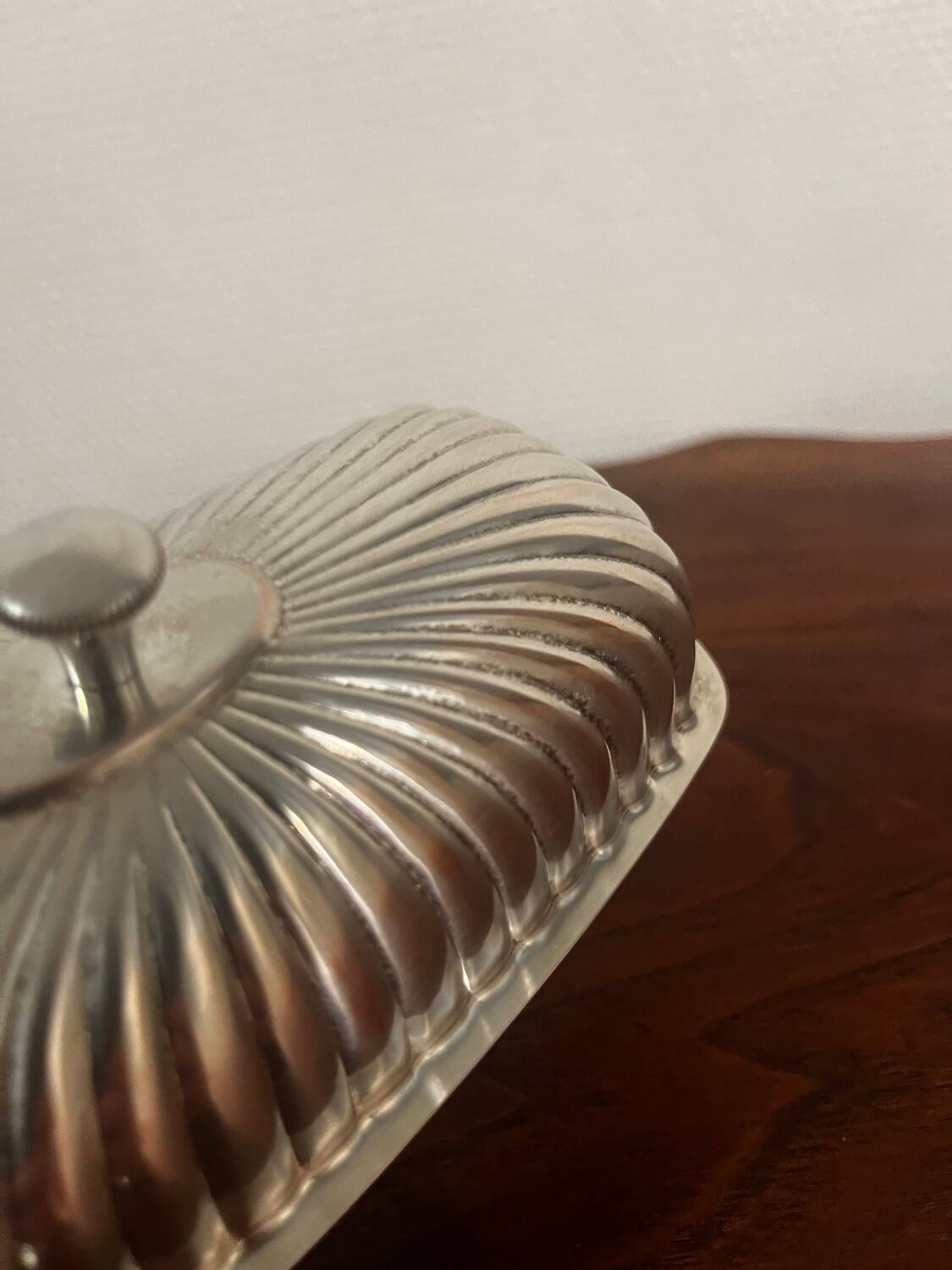 Butter dish from the 60s Gerb France silver metal