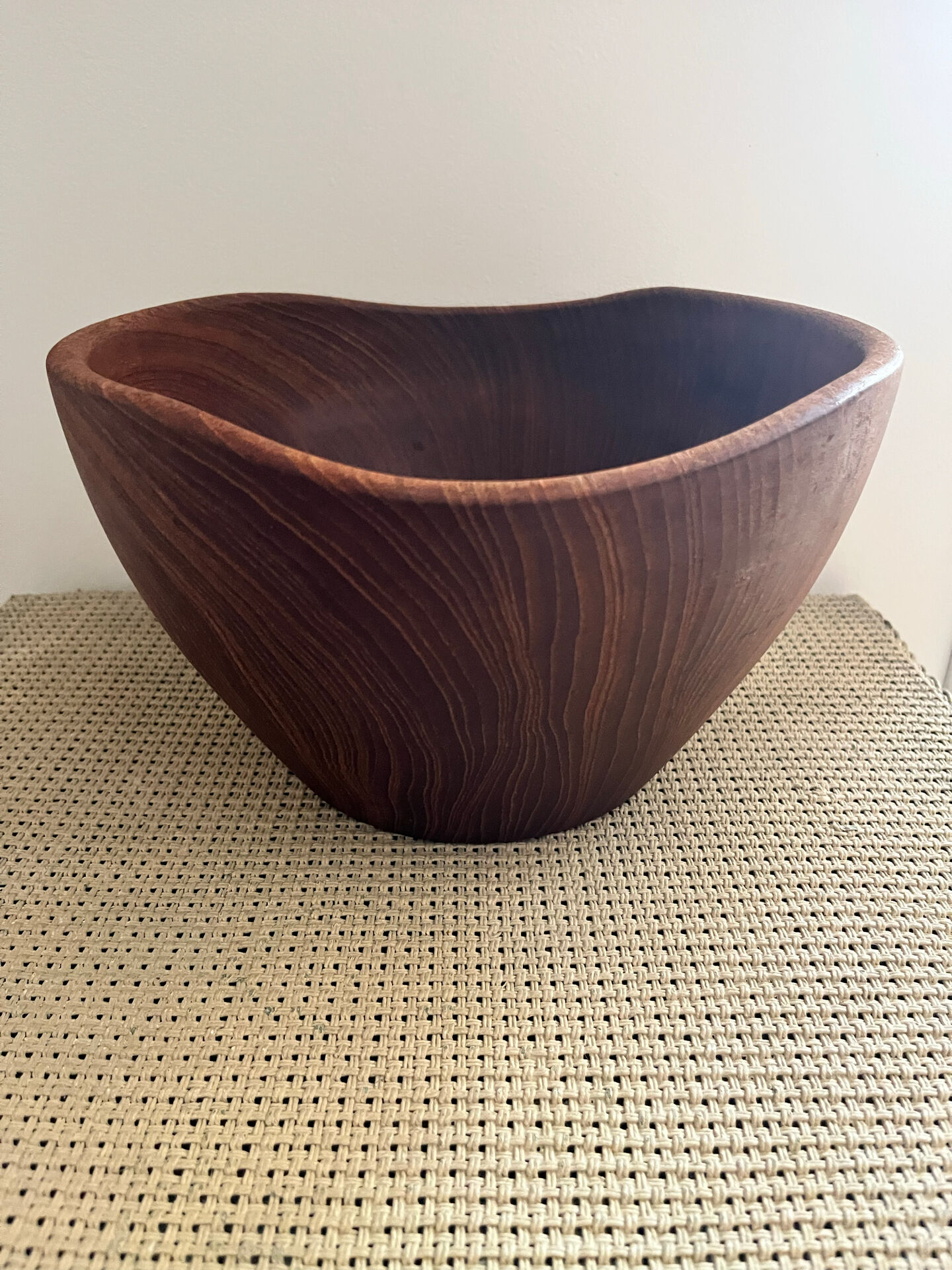 Wooden salad bowl
