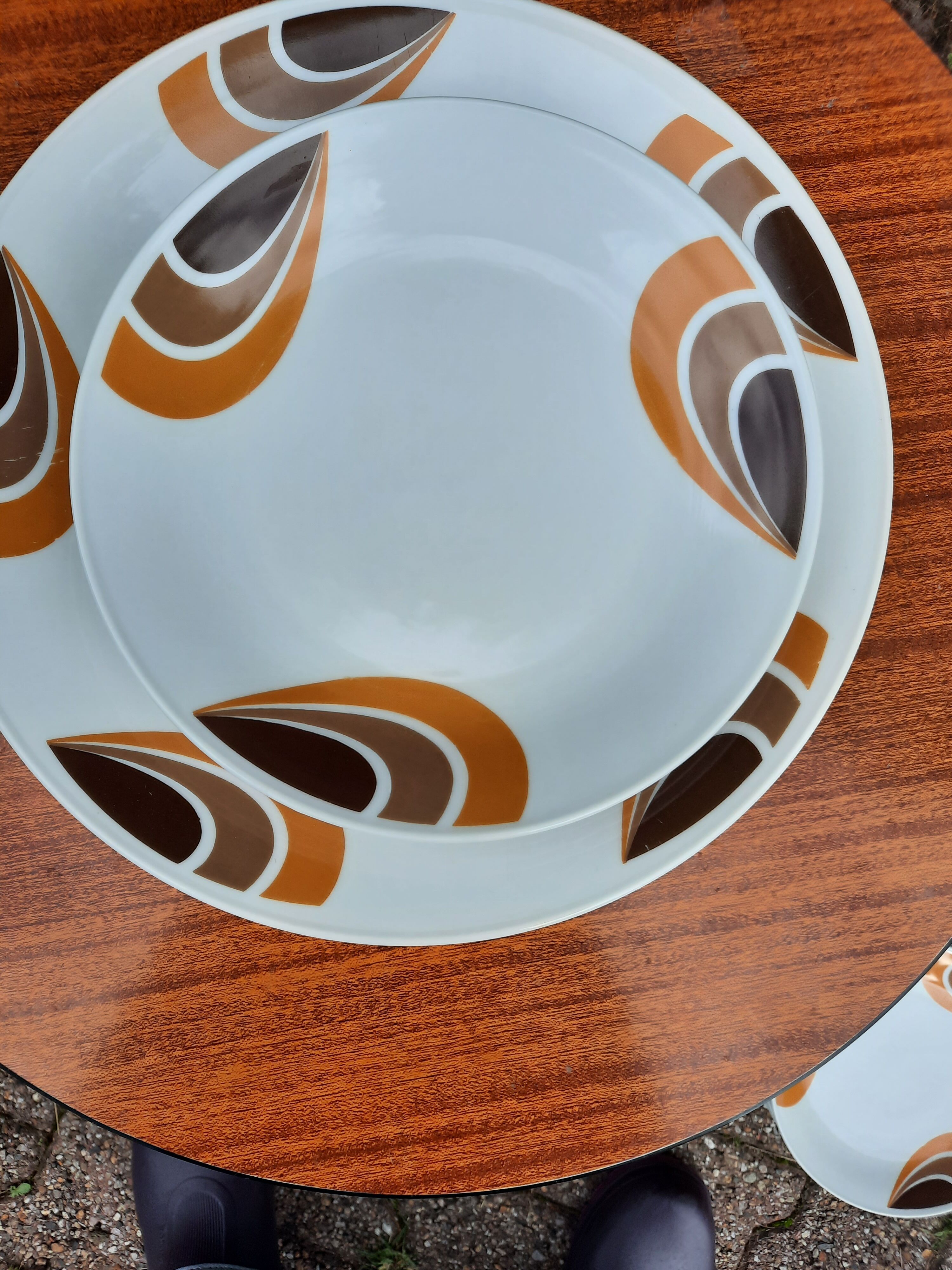 Service à dessert vintage porcelaine allemande