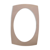 Miroir deux couches fumé années 60/70