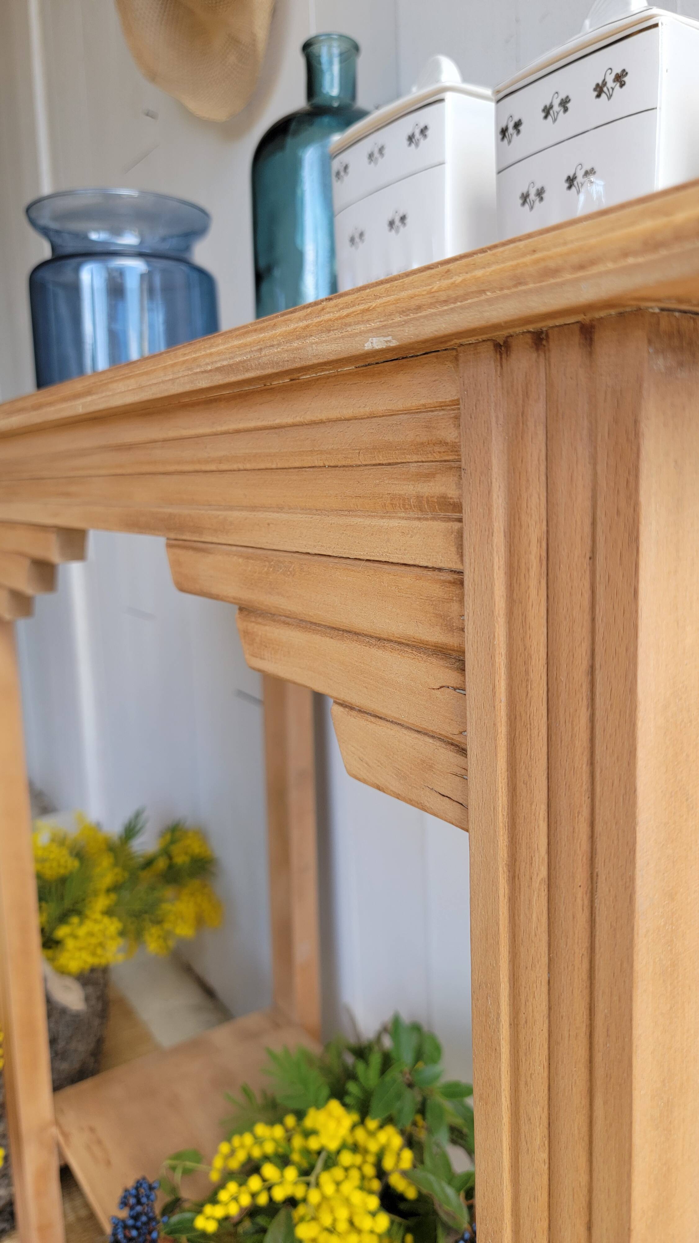 Old wooden console – Art Deco style