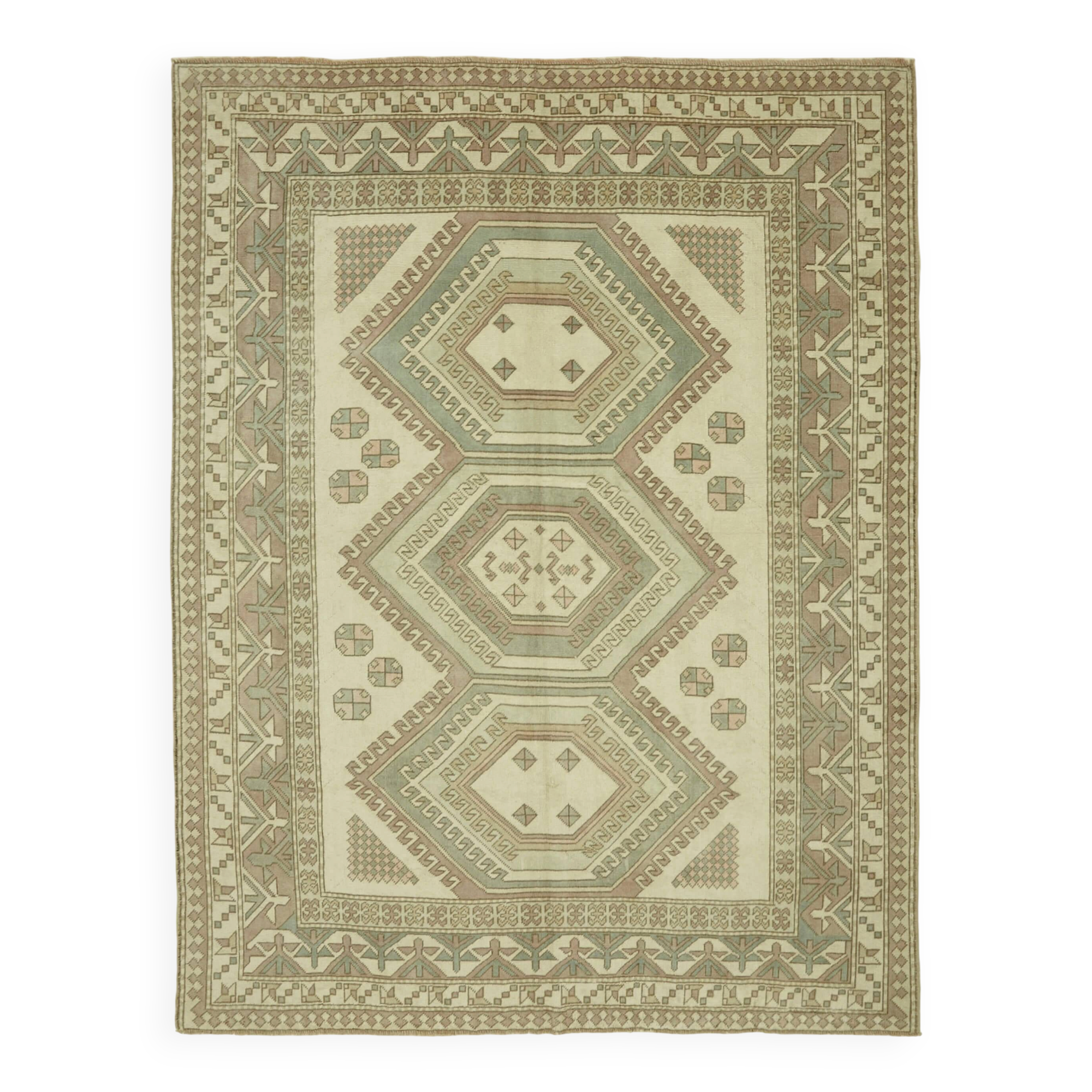 Turkish Vintage Anatolian Rug 225 cm x 285 cm