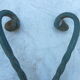 2 wall coat rack in wrought iron with 4 hooks