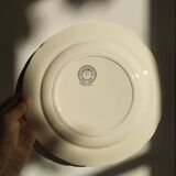 "Henriette" - 6 flat plates made of ironstone HB Choisy-le-Roi