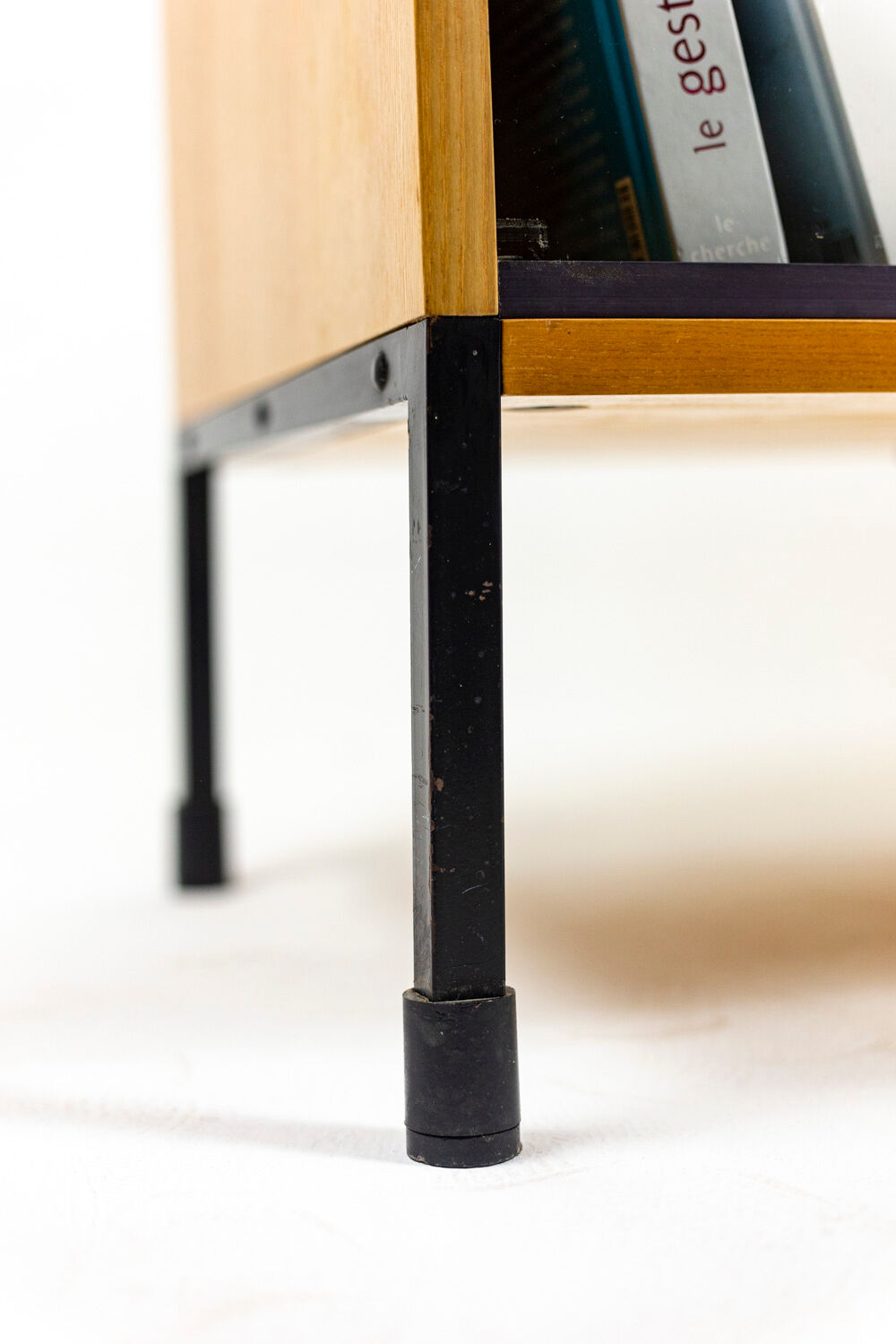 Ash and metal sideboard, A.R.P. design, Minvielle edition, 1950s