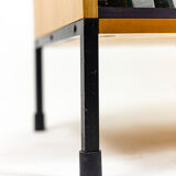 Ash and metal sideboard, A.R.P. design, Minvielle edition, 1950s
