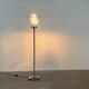 Spherical chrome and glass planetary floor lamp from the mid-century German space age by Doria Leuchten, 1960s.