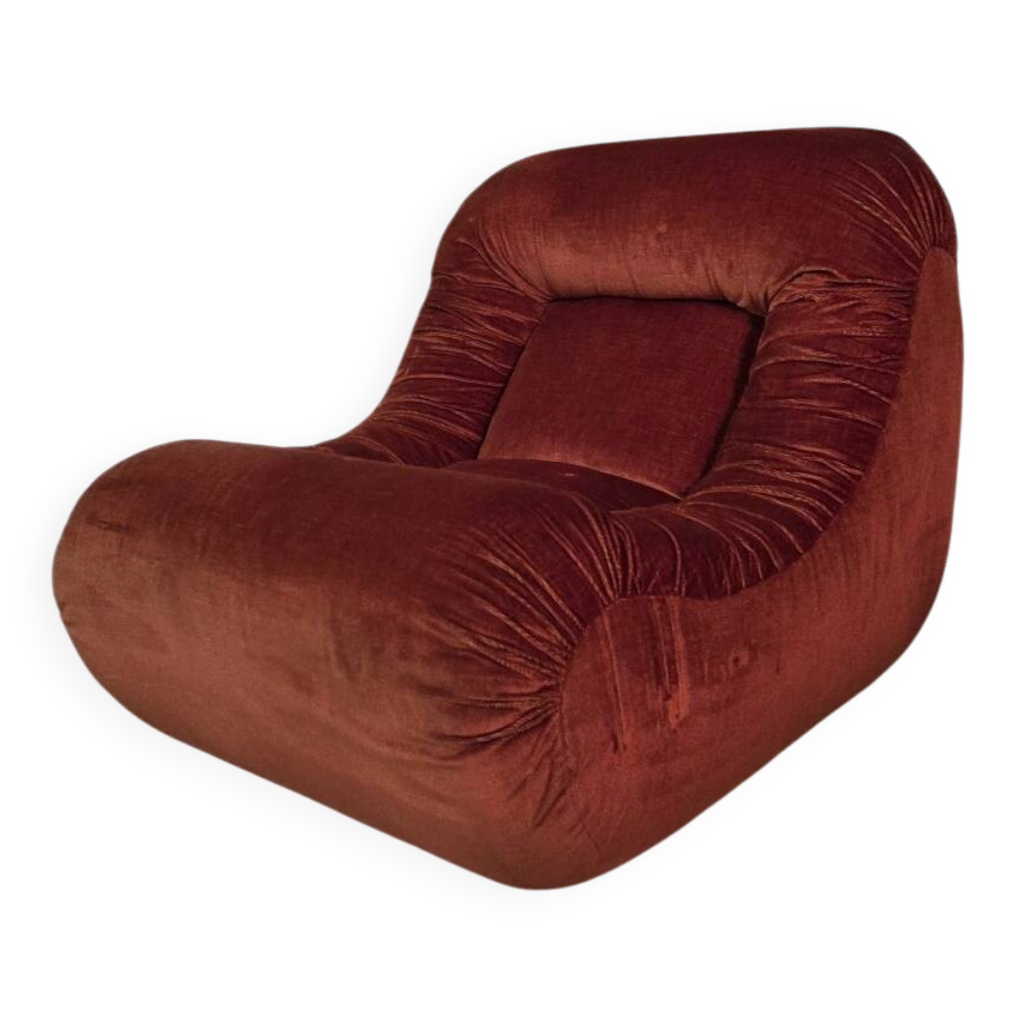 Velvet armchair