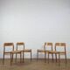 Set of 4 Niels Otto Moller model 56 chairs
