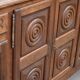 Sideboard or buffet in the Dudouyt style, made of solid oak wood.