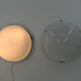 Big Bauhaus Chrome Flush Mount or Wall Light , 1940s, EIGHT items Available