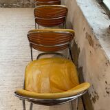 4 chairs Rinaldi "Sabrina" yellow leather