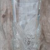 Vase verre pressé 1950