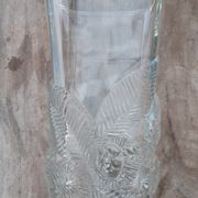 Vase verre pressé 1950