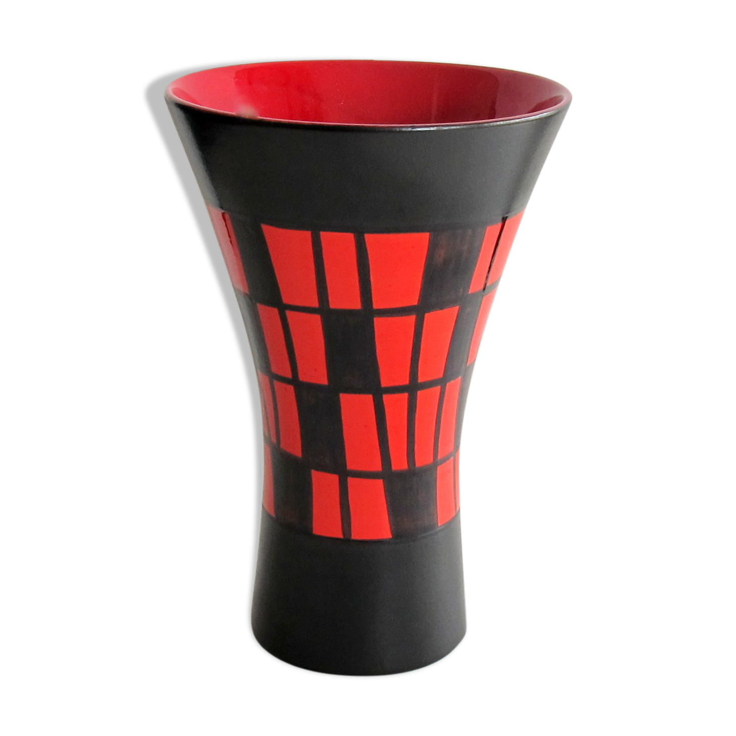 Vase diabolo Elchinger France années 60