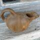 Small enamelled stoneware jug 1920 Art Deco signed Gilbert Métènier
