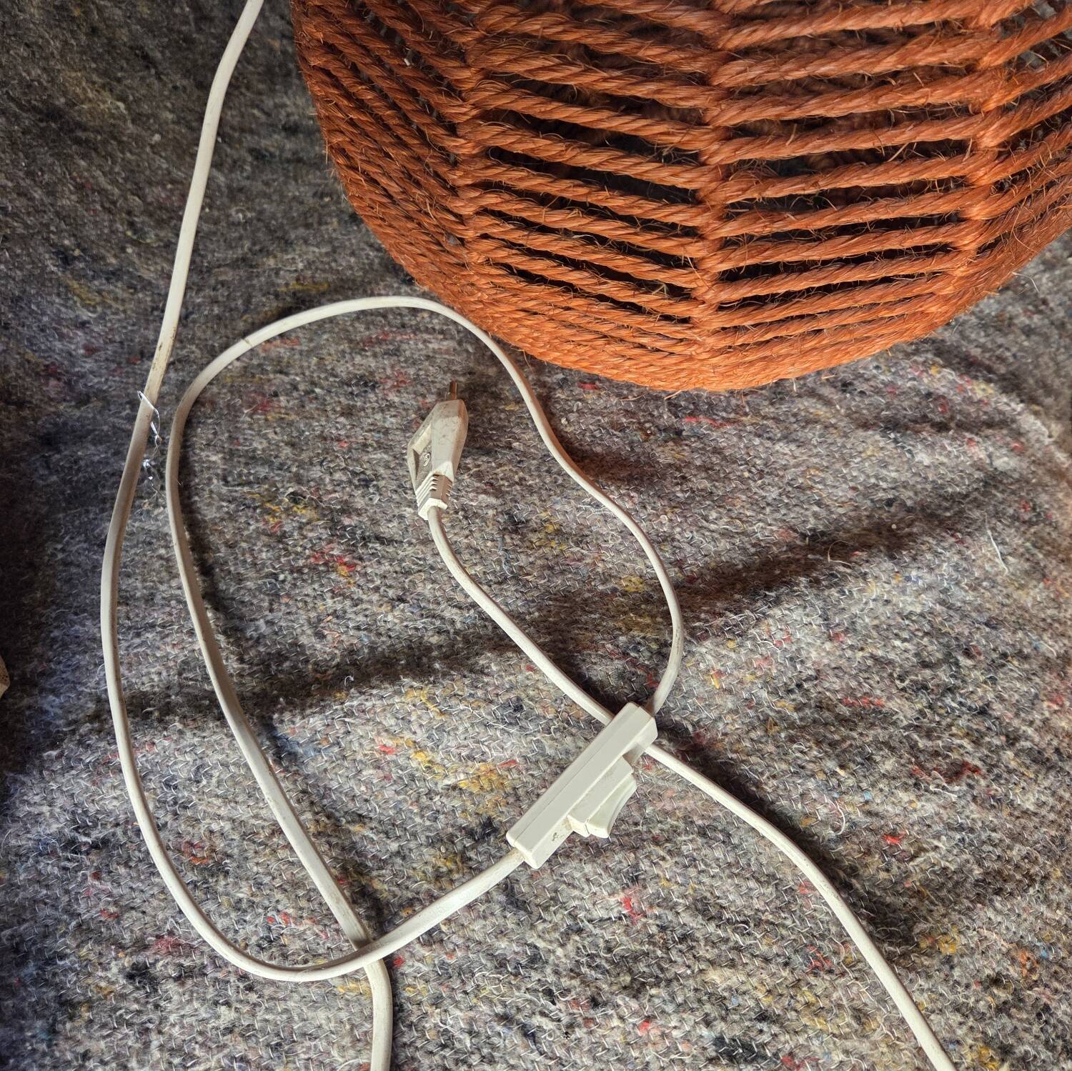 1960s rope pendant light