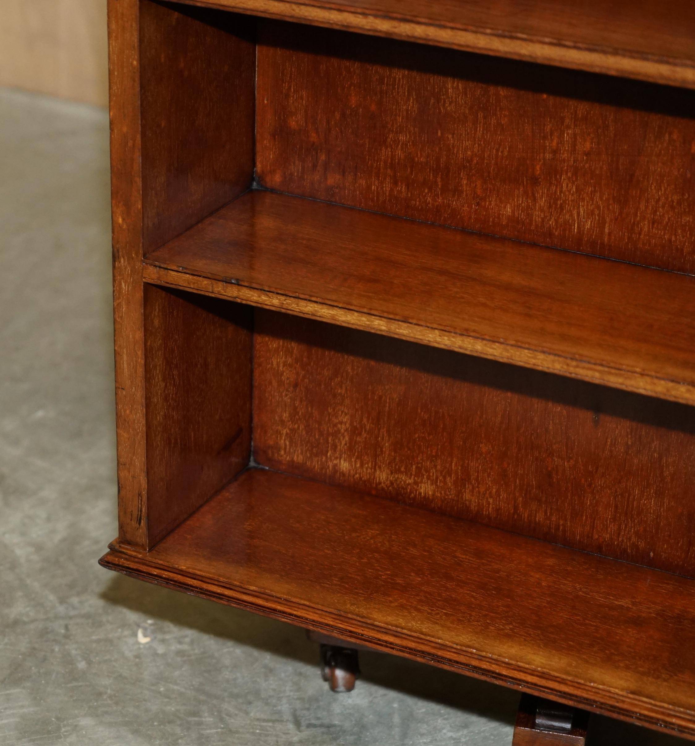 Art Nouveau Antique Rotating Library Table Liberty Style