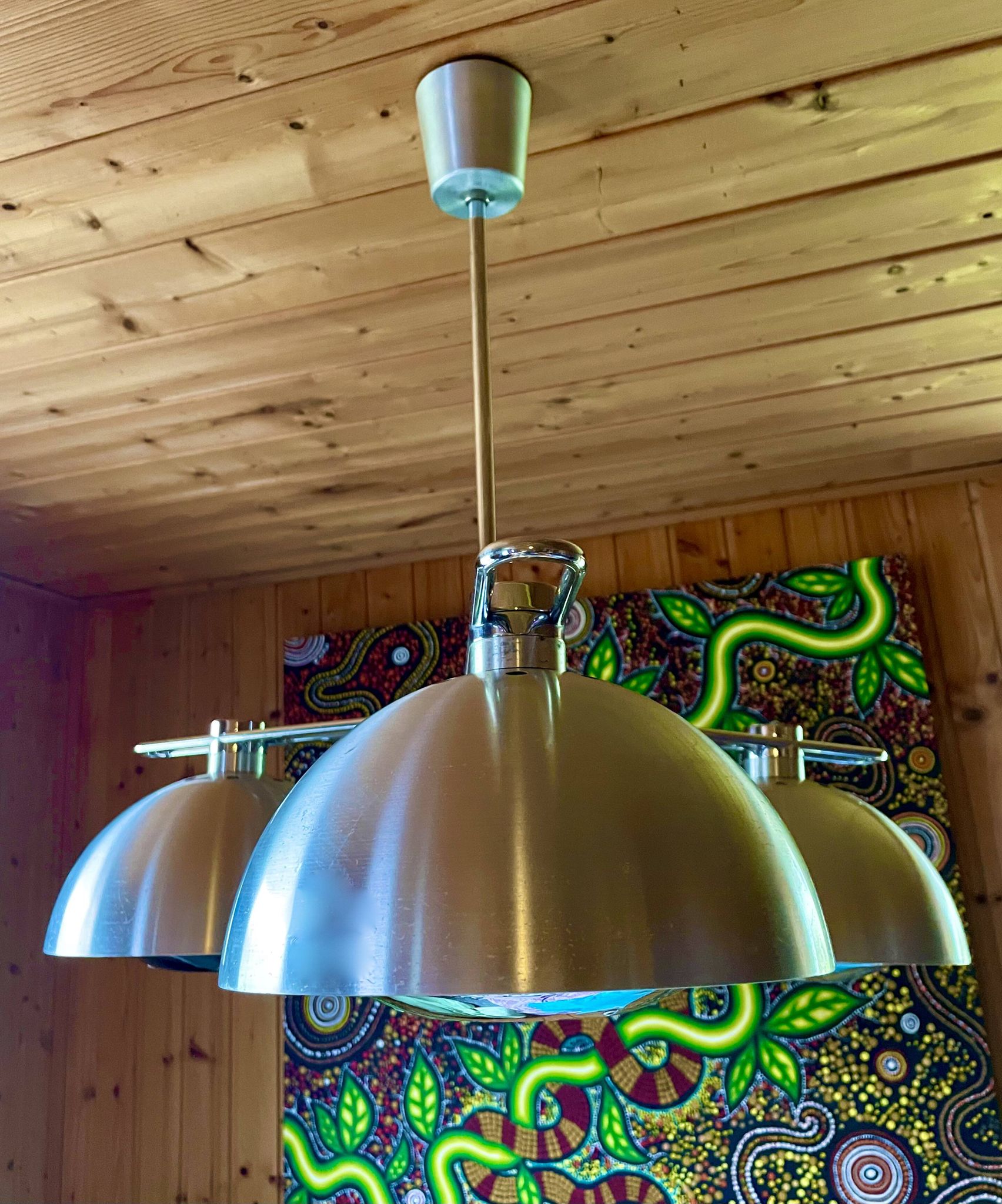 Chandelier, Space Age ceiling light, Design by "Jean Gandelin", vintage, from the 70s