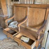 Old church bench