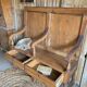 Old church bench