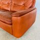 Vintage Danish mid-century cognac leather 2-seater sofa by Sigurd Resell