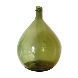 Vintage green demijohn